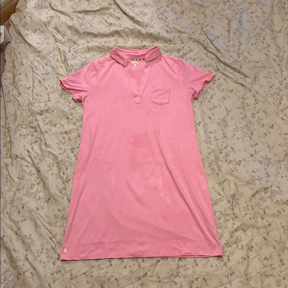 Lilly Pulitzer Dune Short Sleeve Dress in Rousseau Pink